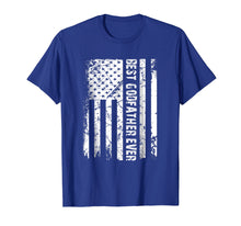 Load image into Gallery viewer, Best Godfather Ever American Flag Tshirt Fathers Day Gift