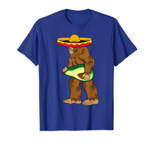 Load image into Gallery viewer, Bigfoot Carrying avocado shirts Cinco de Mayo Sasquatch men