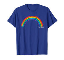 Load image into Gallery viewer, HUMAN Rainbow LGBT Pride Tshirt for Gay Boys Lesbian Bi Tran