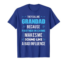 Load image into Gallery viewer, GRANDAD Gift Tshirt - Because Partner In Crime T-Shirt