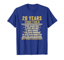 Load image into Gallery viewer, 20 Year Anniversary T Shirt 20th Wedding Gift Couples