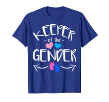 Load image into Gallery viewer, Keeper of Gender Reveal Baby Announcement Party Idea T-Shirt