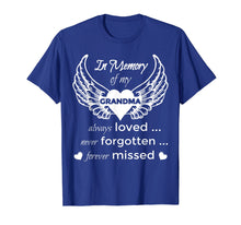 Load image into Gallery viewer, In Memory of My Grandma Guardian Angel Wings T Shirt