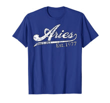 Load image into Gallery viewer, Aries Zodiac 1977 - 42nd Bday T-Shirt For Men Women