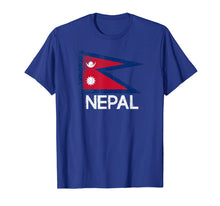 Load image into Gallery viewer, Nepalese Nepali Flag T-Shirt | Vintage Made In Nepal Gift
