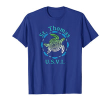 Load image into Gallery viewer, St. Thomas USVI T-Shirt Vintage Tribal Turtle Gift TShirt