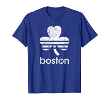 Load image into Gallery viewer, Boston Shamrock T-shirt Retro Logo Funny Boston Tee