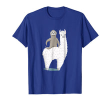Load image into Gallery viewer, Sloth riding llama Funny T-shirt