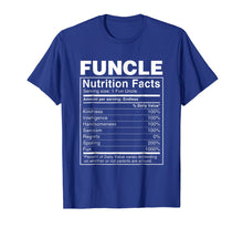 Load image into Gallery viewer, Mens Funcle Nutritional Facts Shirt - Funny Funcle T-Shirt