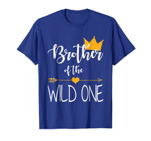 Load image into Gallery viewer, Brother of the Wild One baby first birthday funny gift shirt