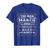 Load image into Gallery viewer, 65th Birthday Gift The Man Myth Legend March 1954 T-Shirt