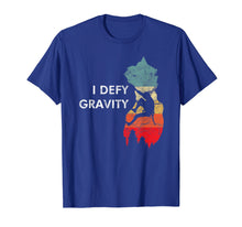Load image into Gallery viewer, Wall Rock climbing belaying bouldering I defy gravity man T-Shirt