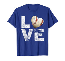 Load image into Gallery viewer, I Love Baseball Funny T-shirt Gift for Baseball Fans Lovers