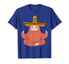 Load image into Gallery viewer, Sloth With Sombrero Mexican Fiesta Cinco De Mayo Tshirt