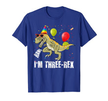 Load image into Gallery viewer, Raws I'm Three-rex 3rd Birthday Boy Toddler Kid Dinosaur
