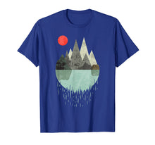 Load image into Gallery viewer, Tshirt - Geometric Graphic design - Mountains Lake Sun