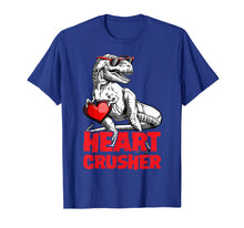 Load image into Gallery viewer, Valentines Day Dinosaur shirt Boys Kids Heart Crusher T rex