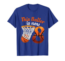 Load image into Gallery viewer, 8th Birthday Basketball T-Shirt Funny 8 Years Old Kids Gift