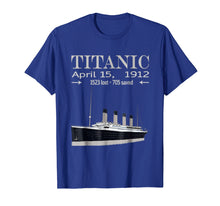 Load image into Gallery viewer, Titanic T-Shirt Vintage Cruise Ship Atlantic Ocean Voyage