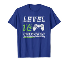 Load image into Gallery viewer, Level 16 Unlocked - 16 Year Old Gamer Funny Birthday T-Shirt