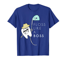 Load image into Gallery viewer, Floss Like a Boss Funny Dentist Teeth Dental T-Shirt
