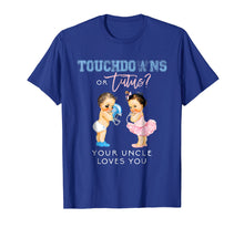 Load image into Gallery viewer, Uncle Gender Reveal Shirt Touchdown or Tutu Baby Shower Gift