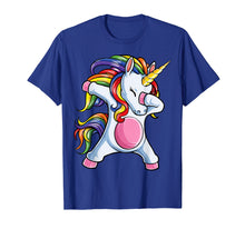 Load image into Gallery viewer, Dabbing Unicorn T shirt Girls Kids Women Rainbow Unicorns