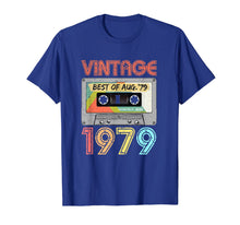 Load image into Gallery viewer, August 1979 40th Birthday Shirt | Mens Womens Vintage 1979 T-Shirt