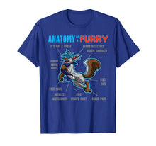 Load image into Gallery viewer, Furry shirt - Anatomy of a Furry - cartoon wolf shirt