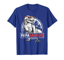 Load image into Gallery viewer, Papasaurus T shirt T rex Papa Saurus Dinosaur Men Dad Daddy