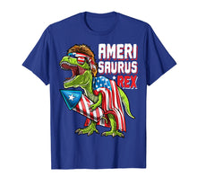 Load image into Gallery viewer, Amerisaurus Rex Dinosaur 4th of July Firework Shirt Kids