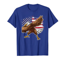 Load image into Gallery viewer, 4th of July Proud Dabbing American Eagle USA T-Shirt