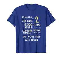 Load image into Gallery viewer, 2nd Year Anniversary Apparel Gift T-Shirt for Her or Him