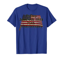 Load image into Gallery viewer, D-Day June 6th 1944 75th Anniversary Commemorative 48 Star T-Shirt