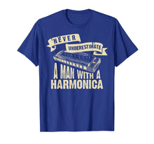 Load image into Gallery viewer, Cute Never Underestimate A Man With A Harmonica Shirt Gift