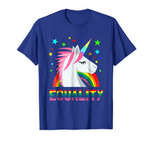 Load image into Gallery viewer, Equality Rainbow Flag Shirt Unicorn LGBT Gay Pride T-Shirt