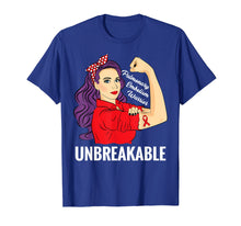 Load image into Gallery viewer, Pulmonary Embolism Awareness T-Shirt PE Warrior Unbreakable