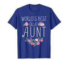 Load image into Gallery viewer, Family World's Best Great Aunt Shirt Funny Auntie Ever Gift