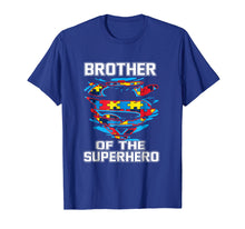Load image into Gallery viewer, Super Brother Tshirt Autism Awareness Gift KIds Superhero