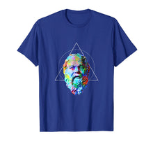 Load image into Gallery viewer, Colorful Socrates Hipster Triangle Shirt - Philosophy gift
