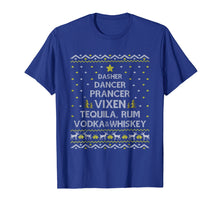 Load image into Gallery viewer, Christmas Tree Dasher Dancer Prancer Tequila Vodka T-Shirt