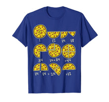 Load image into Gallery viewer, Pizza Salami Cheese Quick Maths Fractions Teacher School Tee