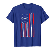 Load image into Gallery viewer, 4th July Baseball Distressed USA Flag Patriotic Tshirt