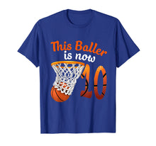 Load image into Gallery viewer, 10th Birthday Basketball T-Shirt Funny 10 Years Old Gift