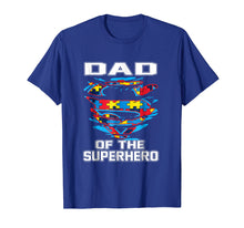 Load image into Gallery viewer, Super Dad Tshirt Autism Awareness Gift Father Superhero