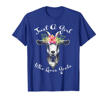Load image into Gallery viewer, Just A Girl Who Loves Goats T Shirt Goat Lover