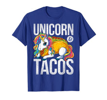Load image into Gallery viewer, Unicorn & Tacos T Shirt Girls Kids Women Rainbow Taco Squad
