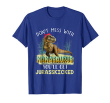 Load image into Gallery viewer, Nanasaurus Jurasskicked Shirt Nana Christmas Gift