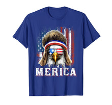 Load image into Gallery viewer, Merica Eagle Mullet Shirt 4th of July American Flag Shirt