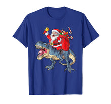 Load image into Gallery viewer, Dinosaur Christmas Shirt Boys Santa T rex Kids Xmas Gifts